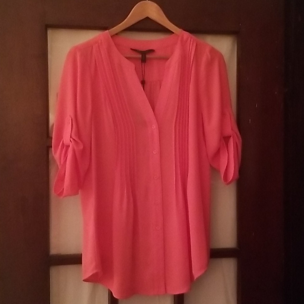 New! BCBG coral pink blouse- New!